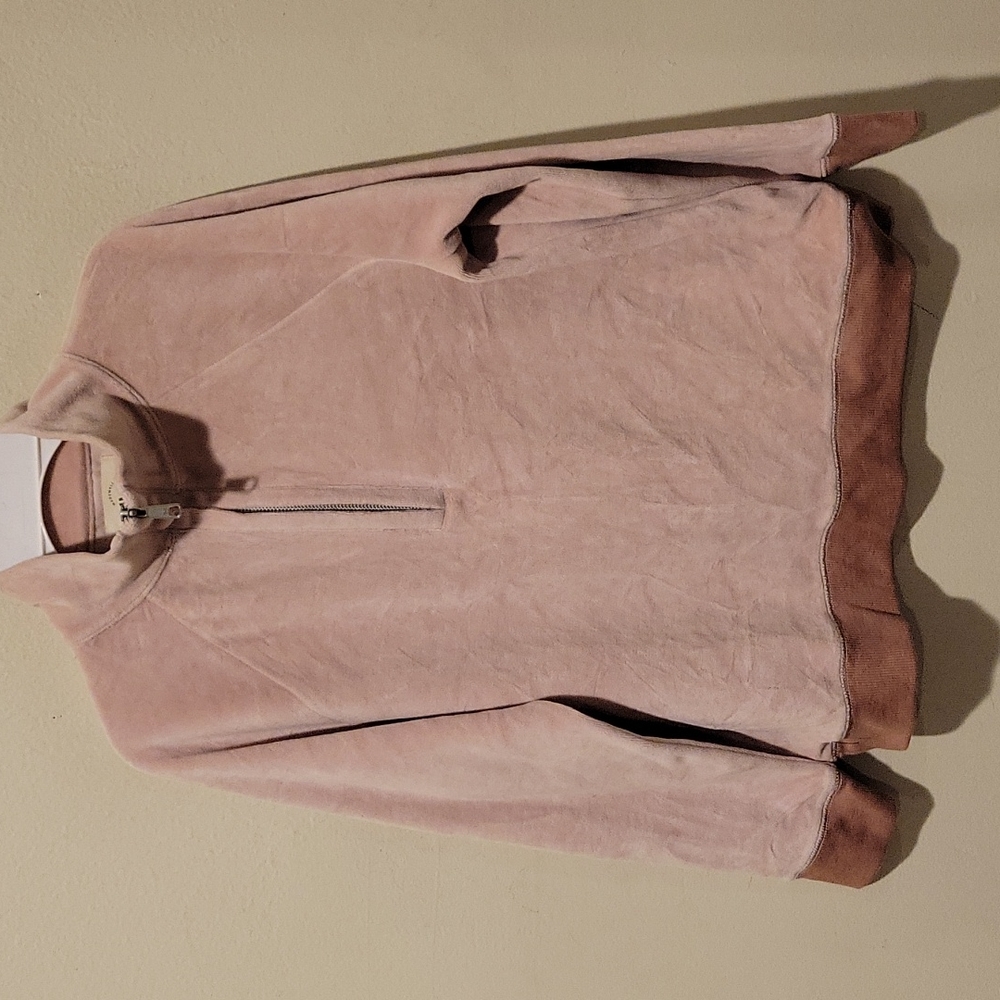 ❤MADEWELL MWL VELOUR HALF ZIP  PULLOVER, XXS